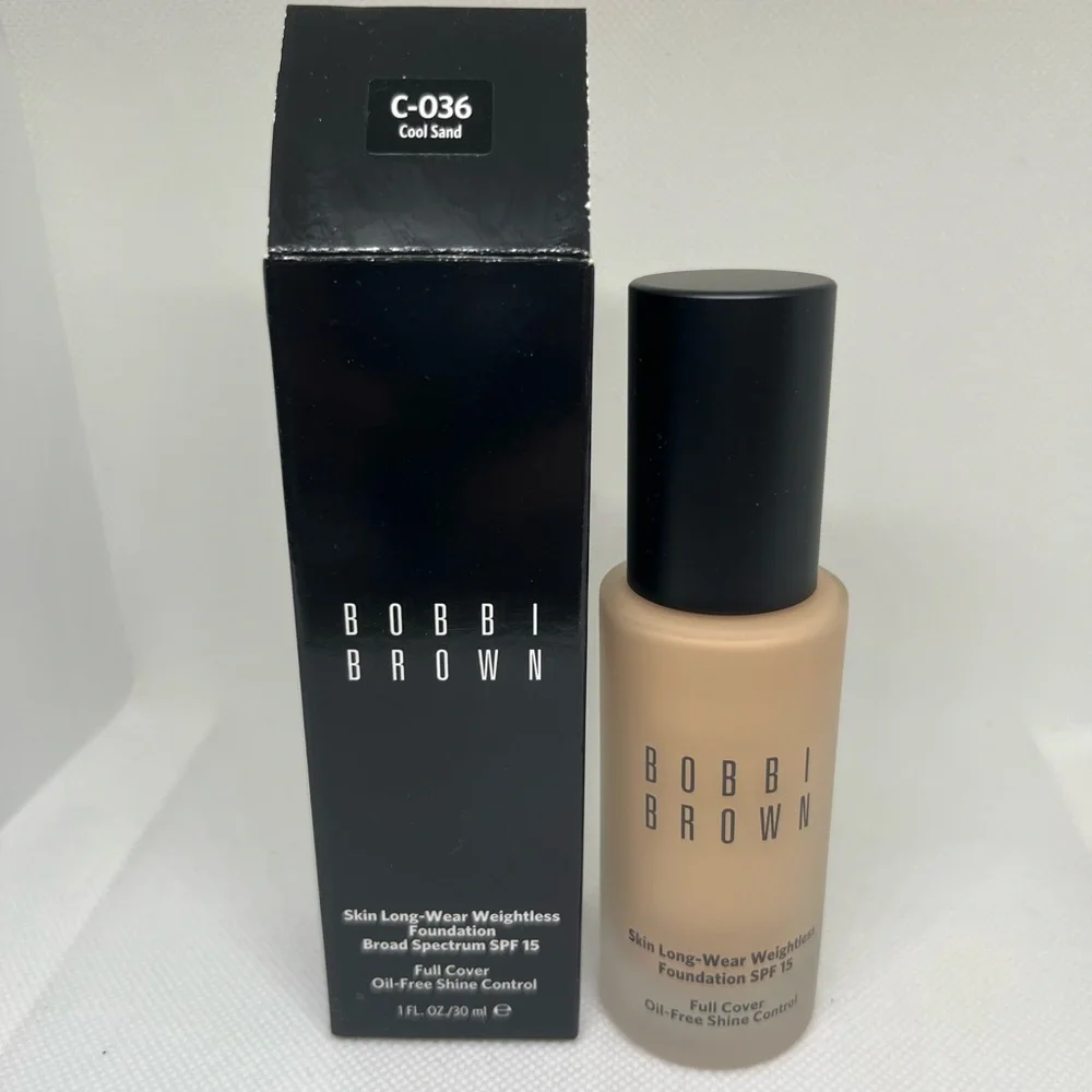 New Bobbi Brown Skin Foundations Broad Spectrum SPF 15 C-036 Cool Sand